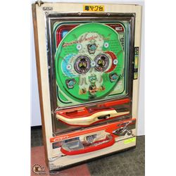 VINTAGE JAPANESE NEW-GIN PACHINKO GAME MACHINE