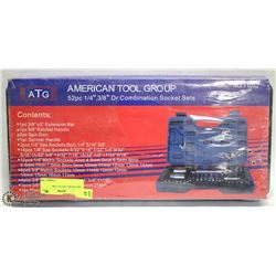 ATG 1/4, 3/8 DRVIVE 52PC COMBINATION SOCKET SET W/
