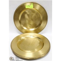 LOT OF 8 BRASS PLATES