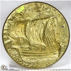 BRASS LOMBARD SHIP WALL PLAQUE