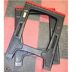TWO PLASTIC SAW HORSES