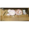 Image 1 : BOX W/ PARTIAL SET OF TUSCAN FINE BONE CHINA AND