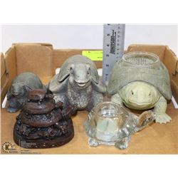 FLAT OF TURTLE ORNAMENTS