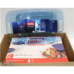 NEW IN PACKAGE - PYREX GLASSWARE COLLECTION