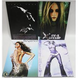 (4) FRAMELESS DRY MOUNT 11.5" x 16" POSTERS