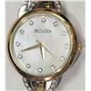 Image 2 : #1-BULOVA TWO-TONE CUBIC CRYSTAL LADIES WATCH