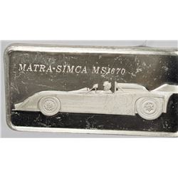 #2-VINTAGE CAR ON A STERLING SILVER BAR