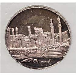 #12-1971 IRANIAN 100 RIAL SILVER COIN