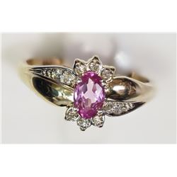 #17-10K YELLOW GOLD 10 DIAMOND RING