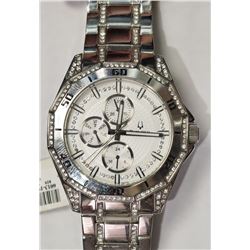 #20-BULOVA CUBIC CRYSTAL MEN'S WATCH