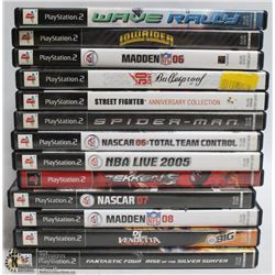 BOX OF 13 ASSORTED PLAYSTATION 2 GAMES