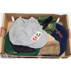 BOX OF CAPS CNR, SCOUTS AND OILFIELD