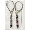 Image 2 : #26-14K WHITE GOLD FANCY COLOUR SAPPHIRE EARRINGS