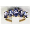 Image 2 : #30-10K YELLOW GOLD TANZANITE RING