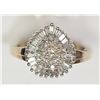 Image 1 : #31-10K Y&W GOLD WHITE & CHAMPAGNE DIAMOND RING