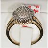 Image 2 : #31-10K Y&W GOLD WHITE & CHAMPAGNE DIAMOND RING