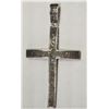 Image 1 : #47-STERLING SILVER BLACK DIAMOND CROSS PENDANT