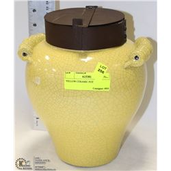 YELLOW CERAMIC POT