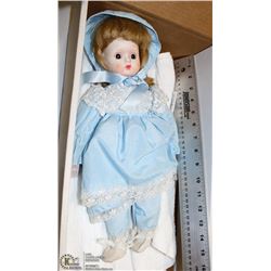 VINTAGE PORCELAIN DOLL IN BOX
