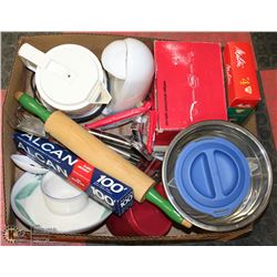 BOX W/KITCHEN & BAKING ACCESSORIES -