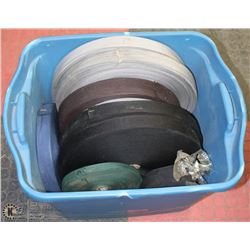 500 FEET OF ASSORTED WEB STRAPPING IN WIDTHS FROM