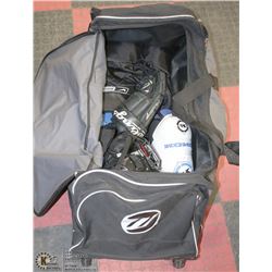 HOCKEY BAG WITH JUNIORS EQUIPMENT SIZE LARGE PANTS