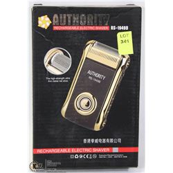 NEW AUTHORITY RECHARGABLE ELECTRIC SHAVER