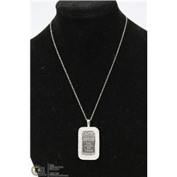 JM ASSAYERS REFINERS 999 5 GRAM BAR NECKLACE