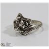Image 1 : STERLING SILVER DRAGONS HEAD RING SIZE 6.5