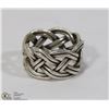 Image 1 : BRAIDED STERLING SILVER RING SIZE 7
