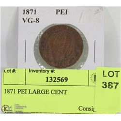 1871 PEI LARGE CENT