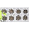 Image 1 : (8) CDN 50 CENT PIECES 1969 THRU 1976