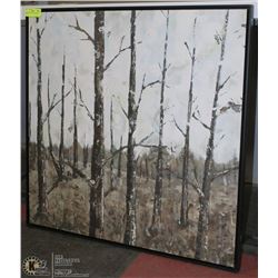 FRAMED FOREST CANVAS PRINT 30X30