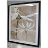 Image 1 : FRAMED FLOWER PRINT ON CANVAS 44X36