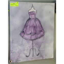 FASHION DESIGNER PRINT ON CANVAS 16X20