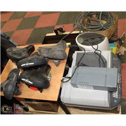 PALLET OF ASSORTED ITEMS INCL BROTHER PRINTER,