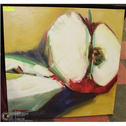 ABSTRACT FLOWER PRINT ON CANVAS 36X36