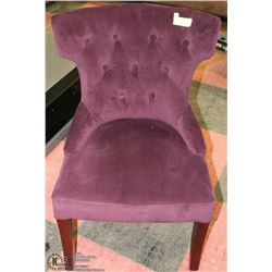 SHOWHOME PURPLE ACCENT CHAIR