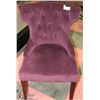 Image 1 : SHOWHOME PURPLE ACCENT CHAIR