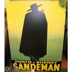 PORTO & SHERRY SANDMAN CANVAS PRINT 5'X43.5"