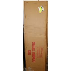 5 BOXES OF EXPANDABLE SHELVING UNITS