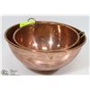 Image 1 : PAIR OF VINTAGE COPPER BOWLS