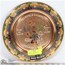 MEXICAN CULTURA MAYA HANGING METAL ART