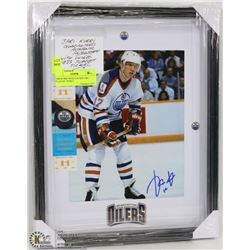 JARI KURRI WITH UNUSED 1983 PLAYOFF TICKET