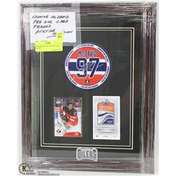 CONNOR MCDAVID PRE NHL CARD FRAMED