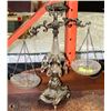 Image 1 : BRASS & CRYSTAL SCALE OF JUSTICE