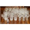 Image 1 : LARGE COLLECTION OF  PINWHEEL CRYSTAL GLASSES,