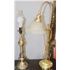 Image 1 : LOT OF 2 BRASS LAMPS