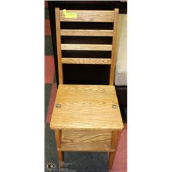 1 STEP WOOD CHAIR