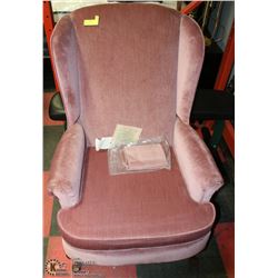 DUSTY ROSE WINGBACK CHAIR